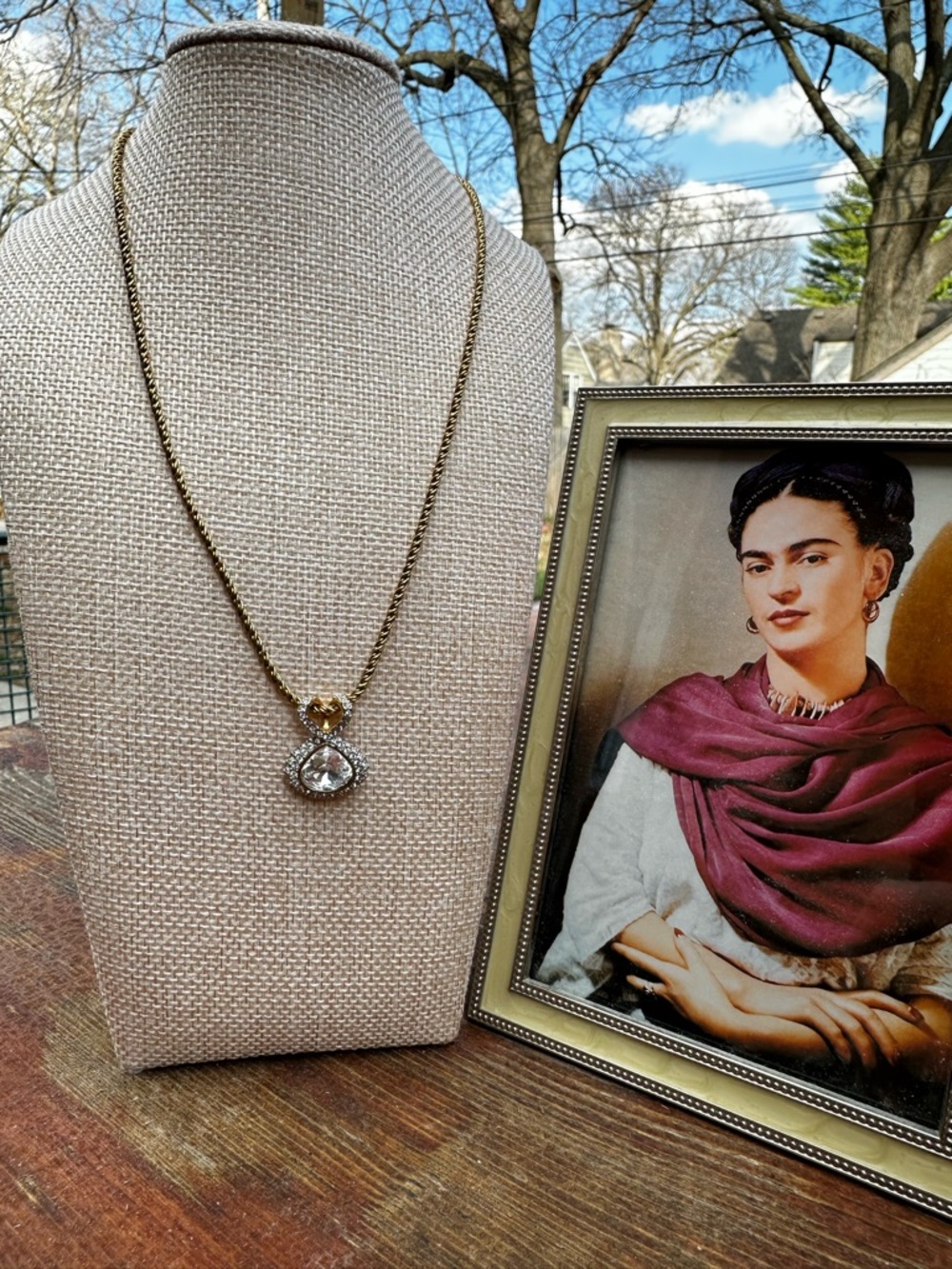 Swarovski Gold-Plated Crystal Heart Pendant Necklace - Picture 2 of 9